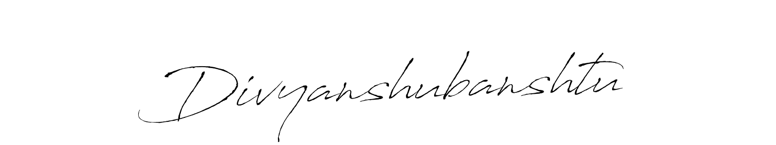 Divyanshubanshtu stylish signature style. Best Handwritten Sign (Antro_Vectra) for my name. Handwritten Signature Collection Ideas for my name Divyanshubanshtu. Divyanshubanshtu signature style 6 images and pictures png