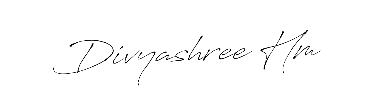 You should practise on your own different ways (Antro_Vectra) to write your name (Divyashree Hm) in signature. don't let someone else do it for you. Divyashree Hm signature style 6 images and pictures png