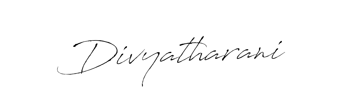 Also we have Divyatharani name is the best signature style. Create professional handwritten signature collection using Antro_Vectra autograph style. Divyatharani signature style 6 images and pictures png