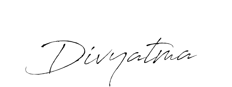 Divyatma stylish signature style. Best Handwritten Sign (Antro_Vectra) for my name. Handwritten Signature Collection Ideas for my name Divyatma. Divyatma signature style 6 images and pictures png