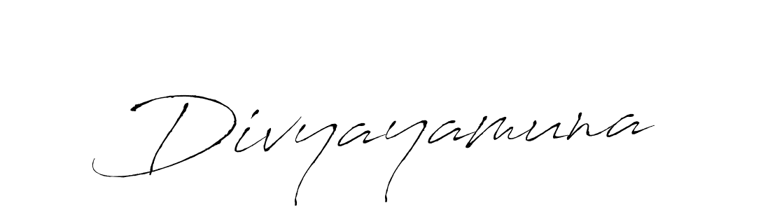 Divyayamuna stylish signature style. Best Handwritten Sign (Antro_Vectra) for my name. Handwritten Signature Collection Ideas for my name Divyayamuna. Divyayamuna signature style 6 images and pictures png