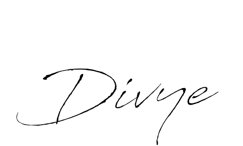 Make a beautiful signature design for name Divye. With this signature (Antro_Vectra) style, you can create a handwritten signature for free. Divye signature style 6 images and pictures png