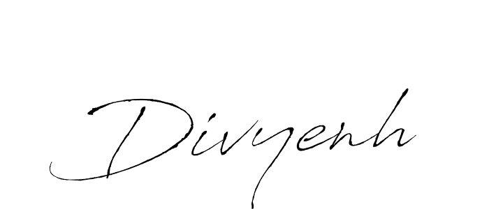 Also we have Divyenh name is the best signature style. Create professional handwritten signature collection using Antro_Vectra autograph style. Divyenh signature style 6 images and pictures png