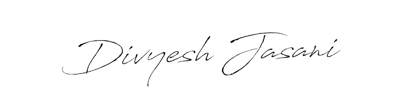 How to make Divyesh Jasani signature? Antro_Vectra is a professional autograph style. Create handwritten signature for Divyesh Jasani name. Divyesh Jasani signature style 6 images and pictures png