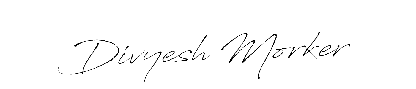 You should practise on your own different ways (Antro_Vectra) to write your name (Divyesh Morker) in signature. don't let someone else do it for you. Divyesh Morker signature style 6 images and pictures png