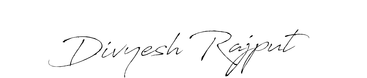 Also we have Divyesh Rajput name is the best signature style. Create professional handwritten signature collection using Antro_Vectra autograph style. Divyesh Rajput signature style 6 images and pictures png