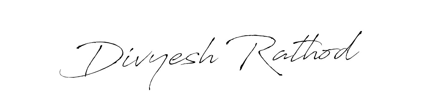 Design your own signature with our free online signature maker. With this signature software, you can create a handwritten (Antro_Vectra) signature for name Divyesh Rathod. Divyesh Rathod signature style 6 images and pictures png