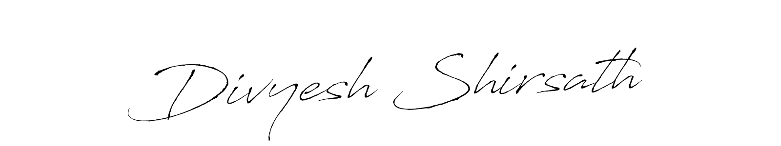How to make Divyesh Shirsath signature? Antro_Vectra is a professional autograph style. Create handwritten signature for Divyesh Shirsath name. Divyesh Shirsath signature style 6 images and pictures png