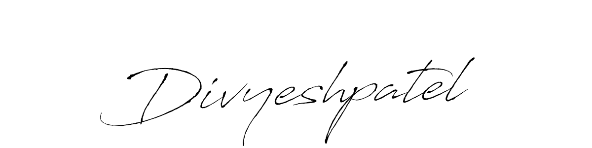 How to make Divyeshpatel name signature. Use Antro_Vectra style for creating short signs online. This is the latest handwritten sign. Divyeshpatel signature style 6 images and pictures png