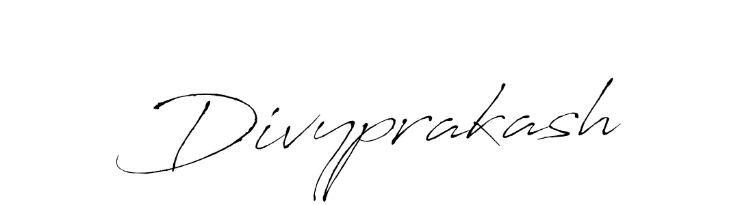 Also we have Divyprakash name is the best signature style. Create professional handwritten signature collection using Antro_Vectra autograph style. Divyprakash signature style 6 images and pictures png