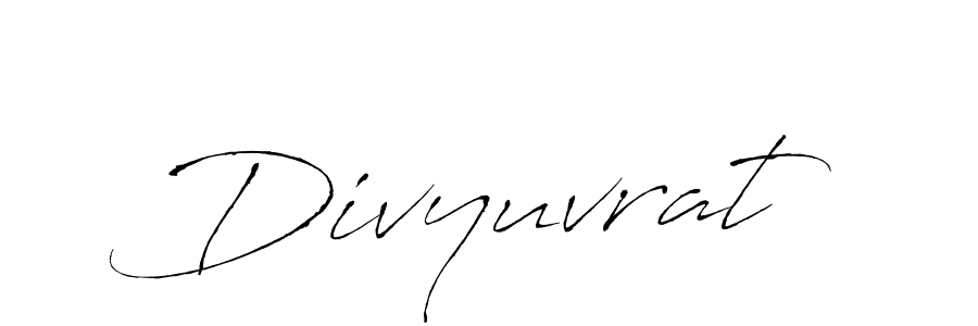 Similarly Antro_Vectra is the best handwritten signature design. Signature creator online .You can use it as an online autograph creator for name Divyuvrat. Divyuvrat signature style 6 images and pictures png