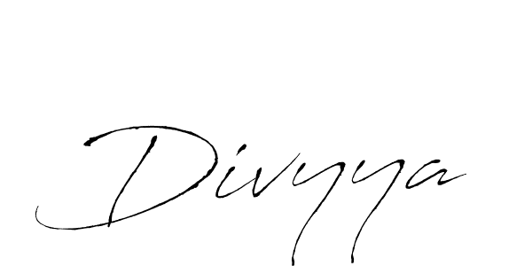 Make a beautiful signature design for name Divyya. With this signature (Antro_Vectra) style, you can create a handwritten signature for free. Divyya signature style 6 images and pictures png