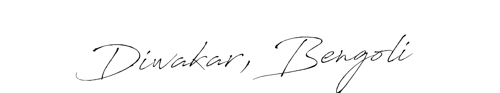 Design your own signature with our free online signature maker. With this signature software, you can create a handwritten (Antro_Vectra) signature for name Diwakar, Bengoli. Diwakar, Bengoli signature style 6 images and pictures png