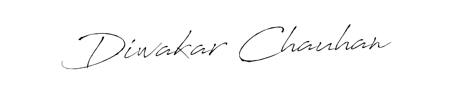 How to make Diwakar Chauhan name signature. Use Antro_Vectra style for creating short signs online. This is the latest handwritten sign. Diwakar Chauhan signature style 6 images and pictures png