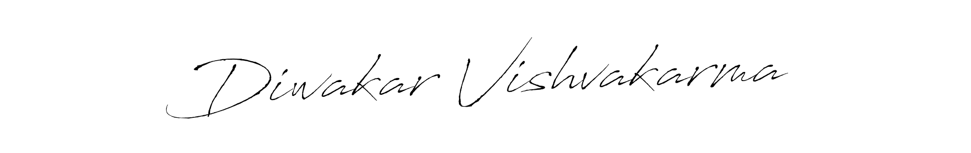 Antro_Vectra is a professional signature style that is perfect for those who want to add a touch of class to their signature. It is also a great choice for those who want to make their signature more unique. Get Diwakar Vishvakarma name to fancy signature for free. Diwakar Vishvakarma signature style 6 images and pictures png