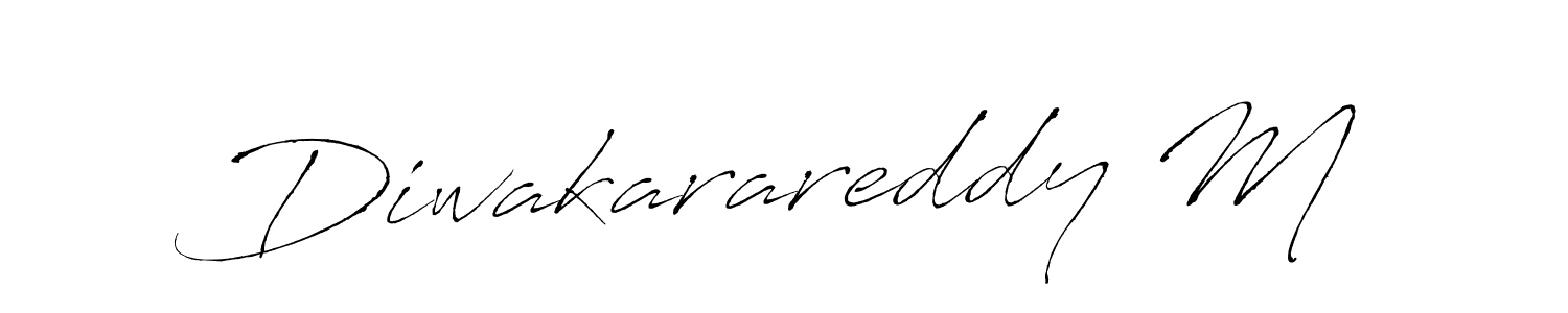 Also we have Diwakarareddy M name is the best signature style. Create professional handwritten signature collection using Antro_Vectra autograph style. Diwakarareddy M signature style 6 images and pictures png