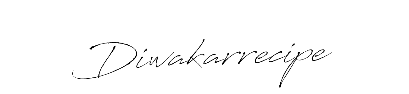 Antro_Vectra is a professional signature style that is perfect for those who want to add a touch of class to their signature. It is also a great choice for those who want to make their signature more unique. Get Diwakarrecipe name to fancy signature for free. Diwakarrecipe signature style 6 images and pictures png