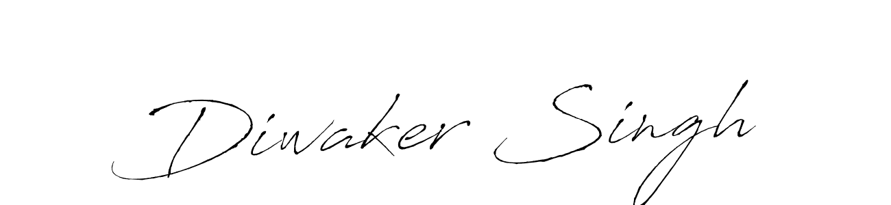 Create a beautiful signature design for name Diwaker Singh. With this signature (Antro_Vectra) fonts, you can make a handwritten signature for free. Diwaker Singh signature style 6 images and pictures png