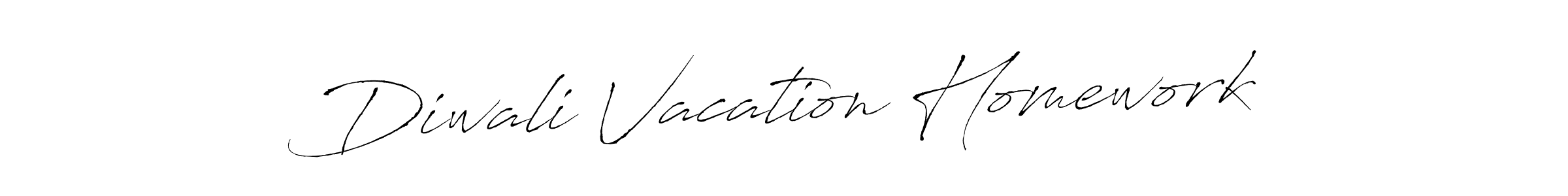 Create a beautiful signature design for name Diwali Vacation Homework. With this signature (Antro_Vectra) fonts, you can make a handwritten signature for free. Diwali Vacation Homework signature style 6 images and pictures png