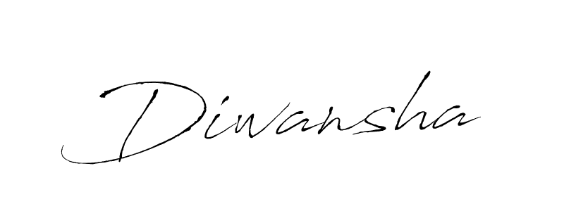 Use a signature maker to create a handwritten signature online. With this signature software, you can design (Antro_Vectra) your own signature for name Diwansha. Diwansha signature style 6 images and pictures png