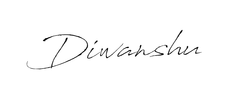 Use a signature maker to create a handwritten signature online. With this signature software, you can design (Antro_Vectra) your own signature for name Diwanshu. Diwanshu signature style 6 images and pictures png