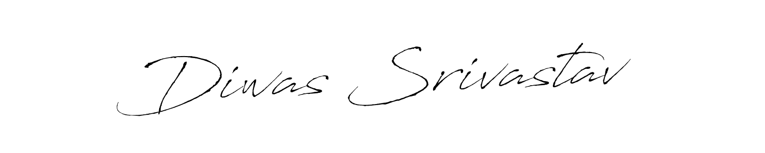 How to make Diwas Srivastav name signature. Use Antro_Vectra style for creating short signs online. This is the latest handwritten sign. Diwas Srivastav signature style 6 images and pictures png