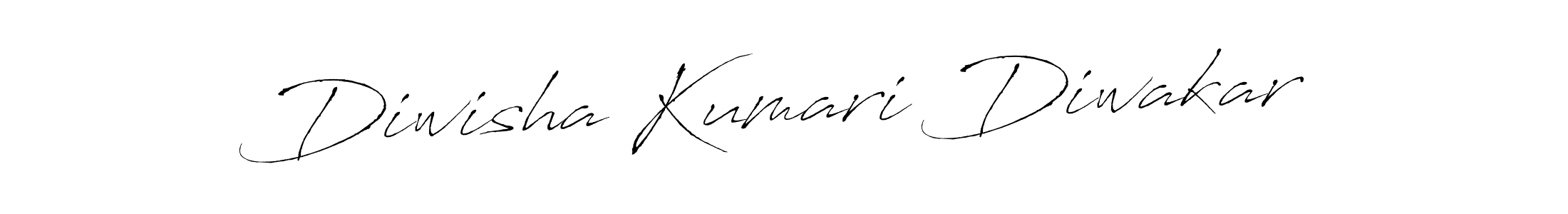 How to make Diwisha Kumari Diwakar name signature. Use Antro_Vectra style for creating short signs online. This is the latest handwritten sign. Diwisha Kumari Diwakar signature style 6 images and pictures png
