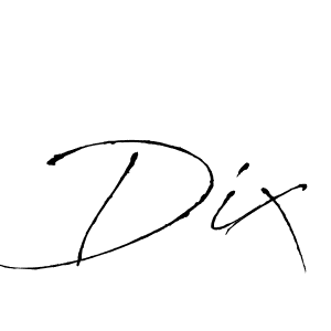 Use a signature maker to create a handwritten signature online. With this signature software, you can design (Antro_Vectra) your own signature for name Dix. Dix signature style 6 images and pictures png