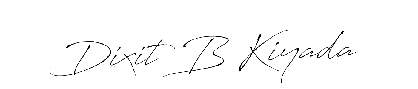 Create a beautiful signature design for name Dixit B Kiyada. With this signature (Antro_Vectra) fonts, you can make a handwritten signature for free. Dixit B Kiyada signature style 6 images and pictures png