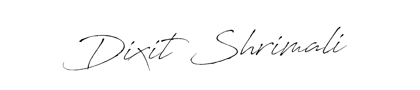 The best way (Antro_Vectra) to make a short signature is to pick only two or three words in your name. The name Dixit Shrimali include a total of six letters. For converting this name. Dixit Shrimali signature style 6 images and pictures png