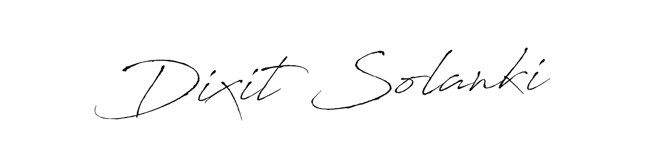 Dixit Solanki stylish signature style. Best Handwritten Sign (Antro_Vectra) for my name. Handwritten Signature Collection Ideas for my name Dixit Solanki. Dixit Solanki signature style 6 images and pictures png