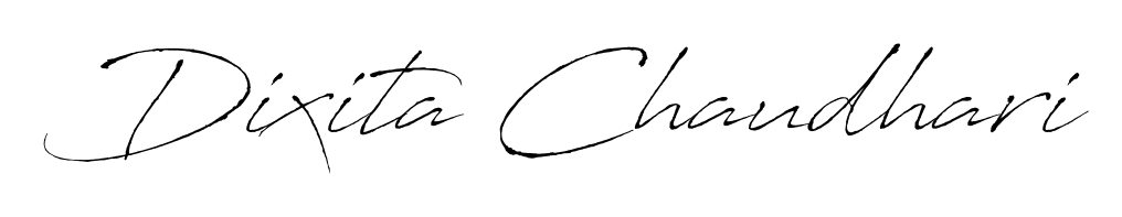 Achieve flawless digital penmanship with Dixita Chaudhari name in Antro_Vectra font. The perfect tool for creating online signatures. Dixita Chaudhari signature style 6 images and pictures png