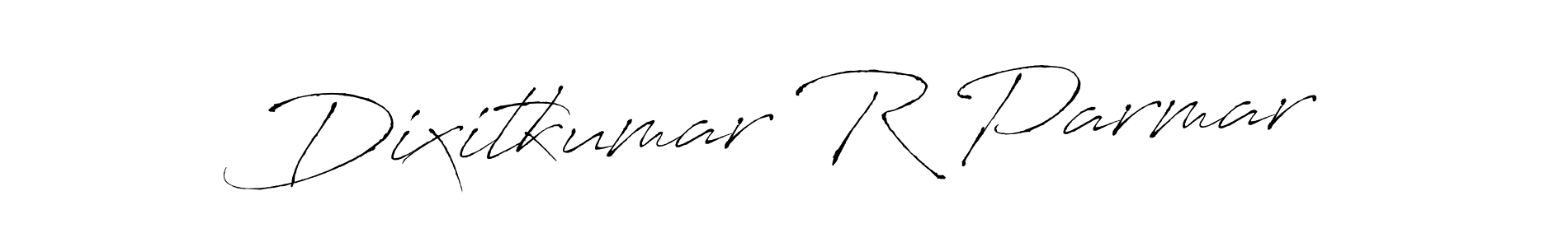 Make a beautiful signature design for name Dixitkumar R Parmar. With this signature (Antro_Vectra) style, you can create a handwritten signature for free. Dixitkumar R Parmar signature style 6 images and pictures png