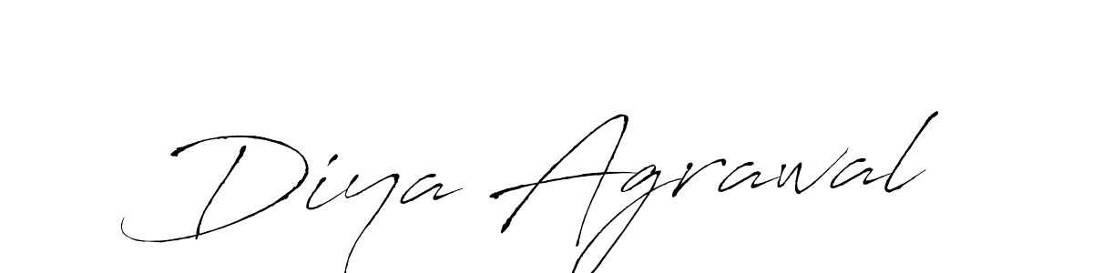 Create a beautiful signature design for name Diya Agrawal. With this signature (Antro_Vectra) fonts, you can make a handwritten signature for free. Diya Agrawal signature style 6 images and pictures png