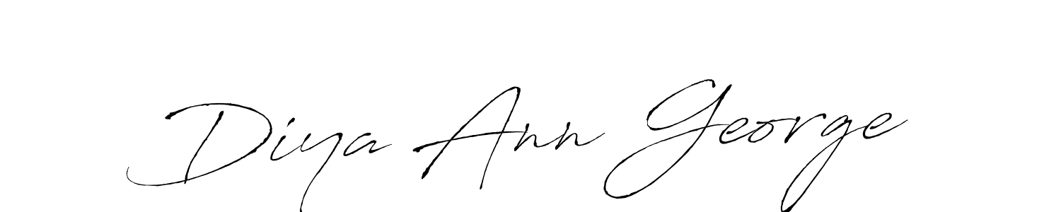 The best way (Antro_Vectra) to make a short signature is to pick only two or three words in your name. The name Diya Ann George include a total of six letters. For converting this name. Diya Ann George signature style 6 images and pictures png