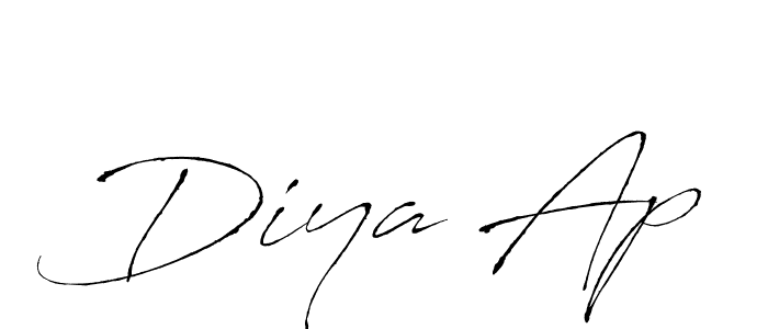 Also You can easily find your signature by using the search form. We will create Diya Ap name handwritten signature images for you free of cost using Antro_Vectra sign style. Diya Ap signature style 6 images and pictures png