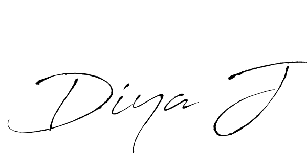 You should practise on your own different ways (Antro_Vectra) to write your name (Diya J) in signature. don't let someone else do it for you. Diya J signature style 6 images and pictures png