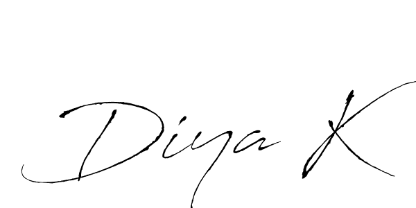 Also we have Diya K name is the best signature style. Create professional handwritten signature collection using Antro_Vectra autograph style. Diya K signature style 6 images and pictures png