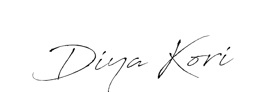 You should practise on your own different ways (Antro_Vectra) to write your name (Diya Kori) in signature. don't let someone else do it for you. Diya Kori signature style 6 images and pictures png