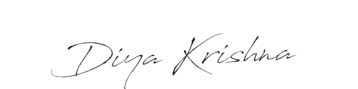 Use a signature maker to create a handwritten signature online. With this signature software, you can design (Antro_Vectra) your own signature for name Diya Krishna. Diya Krishna signature style 6 images and pictures png