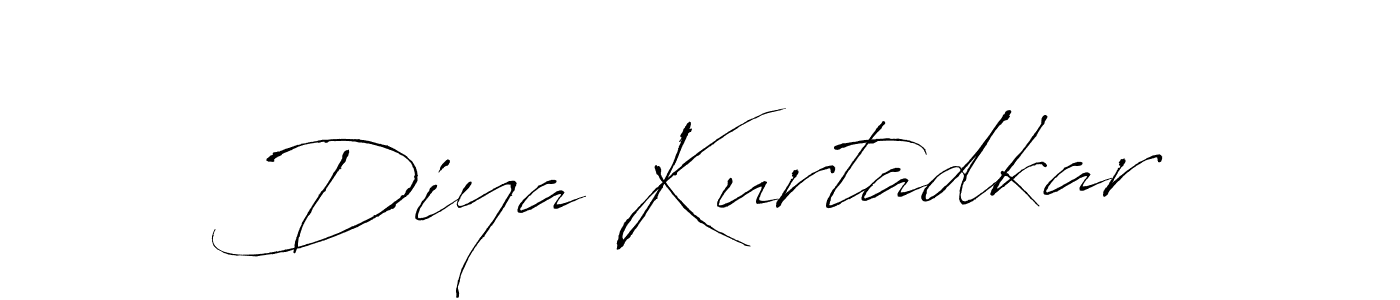 This is the best signature style for the Diya Kurtadkar name. Also you like these signature font (Antro_Vectra). Mix name signature. Diya Kurtadkar signature style 6 images and pictures png