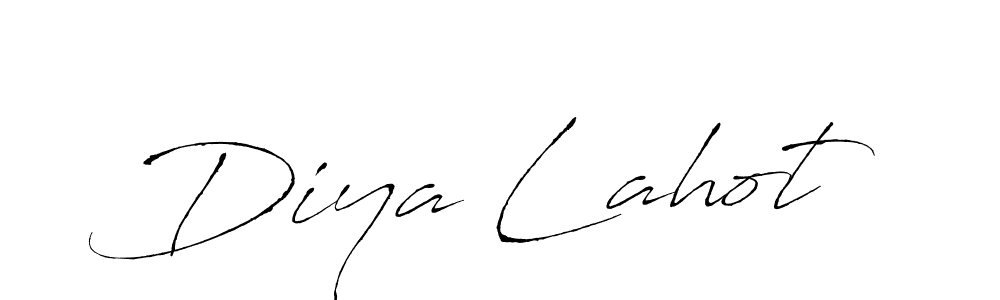 You can use this online signature creator to create a handwritten signature for the name Diya Lahot. This is the best online autograph maker. Diya Lahot signature style 6 images and pictures png