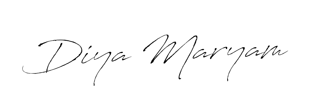 Also we have Diya Maryam name is the best signature style. Create professional handwritten signature collection using Antro_Vectra autograph style. Diya Maryam signature style 6 images and pictures png