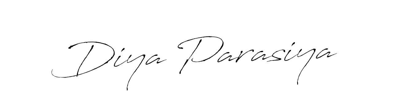 Create a beautiful signature design for name Diya Parasiya. With this signature (Antro_Vectra) fonts, you can make a handwritten signature for free. Diya Parasiya signature style 6 images and pictures png