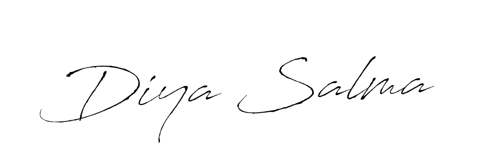 Diya Salma stylish signature style. Best Handwritten Sign (Antro_Vectra) for my name. Handwritten Signature Collection Ideas for my name Diya Salma. Diya Salma signature style 6 images and pictures png