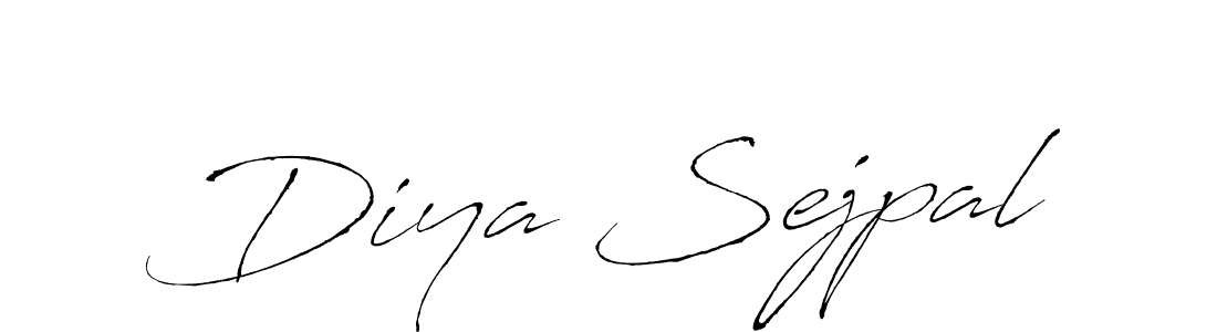 Similarly Antro_Vectra is the best handwritten signature design. Signature creator online .You can use it as an online autograph creator for name Diya Sejpal. Diya Sejpal signature style 6 images and pictures png