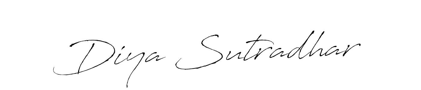 Design your own signature with our free online signature maker. With this signature software, you can create a handwritten (Antro_Vectra) signature for name Diya Sutradhar. Diya Sutradhar signature style 6 images and pictures png