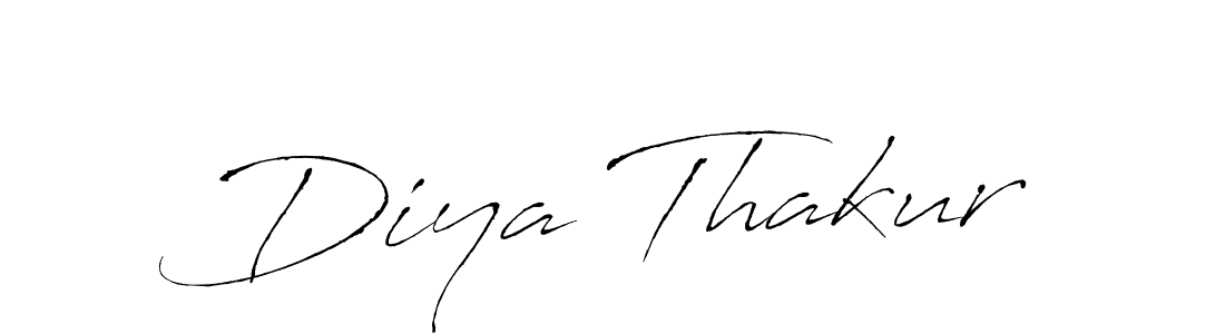 How to make Diya Thakur name signature. Use Antro_Vectra style for creating short signs online. This is the latest handwritten sign. Diya Thakur signature style 6 images and pictures png