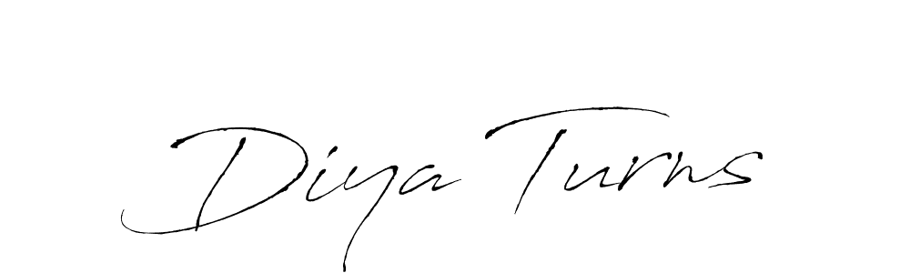 Use a signature maker to create a handwritten signature online. With this signature software, you can design (Antro_Vectra) your own signature for name Diya Turns. Diya Turns signature style 6 images and pictures png