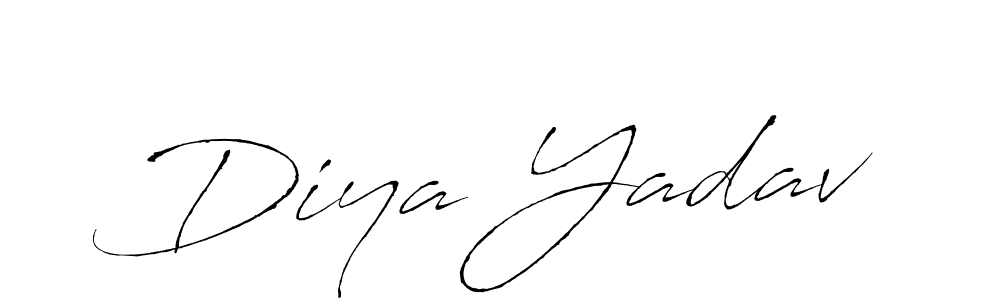 Diya Yadav stylish signature style. Best Handwritten Sign (Antro_Vectra) for my name. Handwritten Signature Collection Ideas for my name Diya Yadav. Diya Yadav signature style 6 images and pictures png